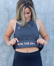 Load image into Gallery viewer, Win Cropped Tank- Gray